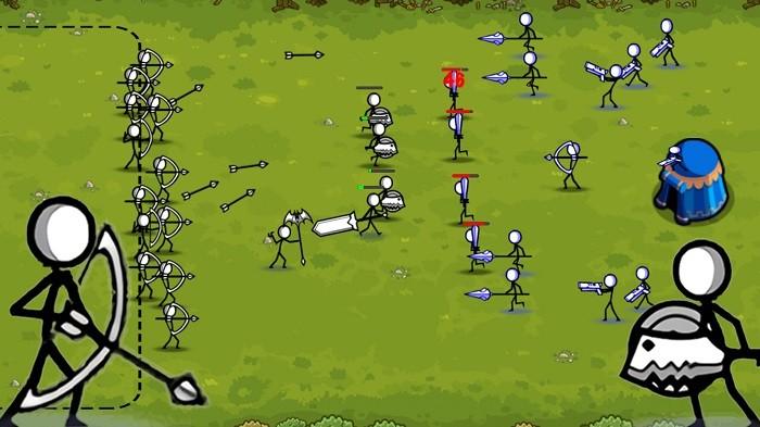 火柴人无尽战争游戏(stickman army war)下载,火柴人无尽战争,火柴人游戏,策略游戏