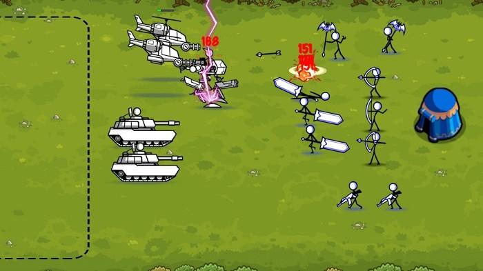 火柴人无尽战争游戏(stickman army war)下载,火柴人无尽战争,火柴人游戏,策略游戏
